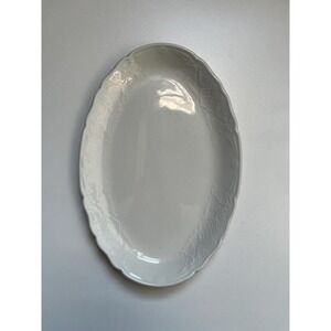 Johnson Brothers White Richmond Trellis Lace gravy boat underplate relish dish